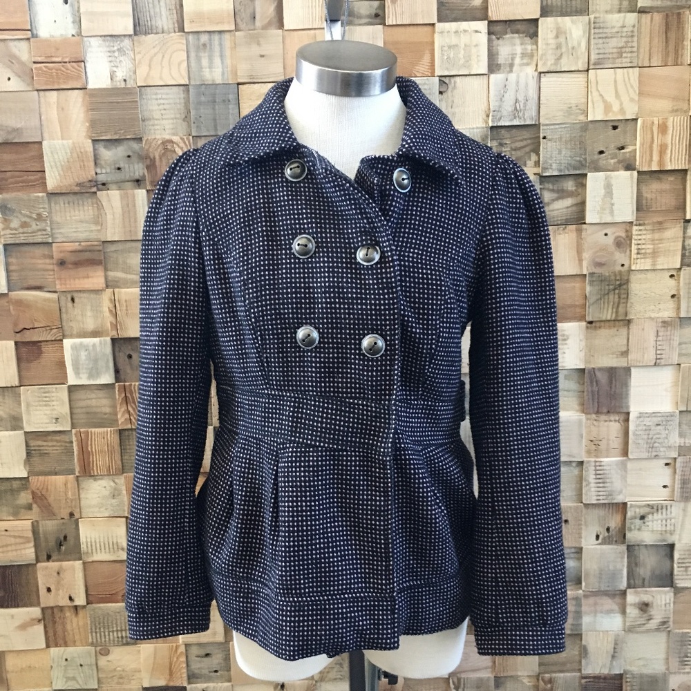 Celebrity Pink Brown Pea Coat